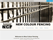 Tablet Screenshot of newcolourfencing.com.au